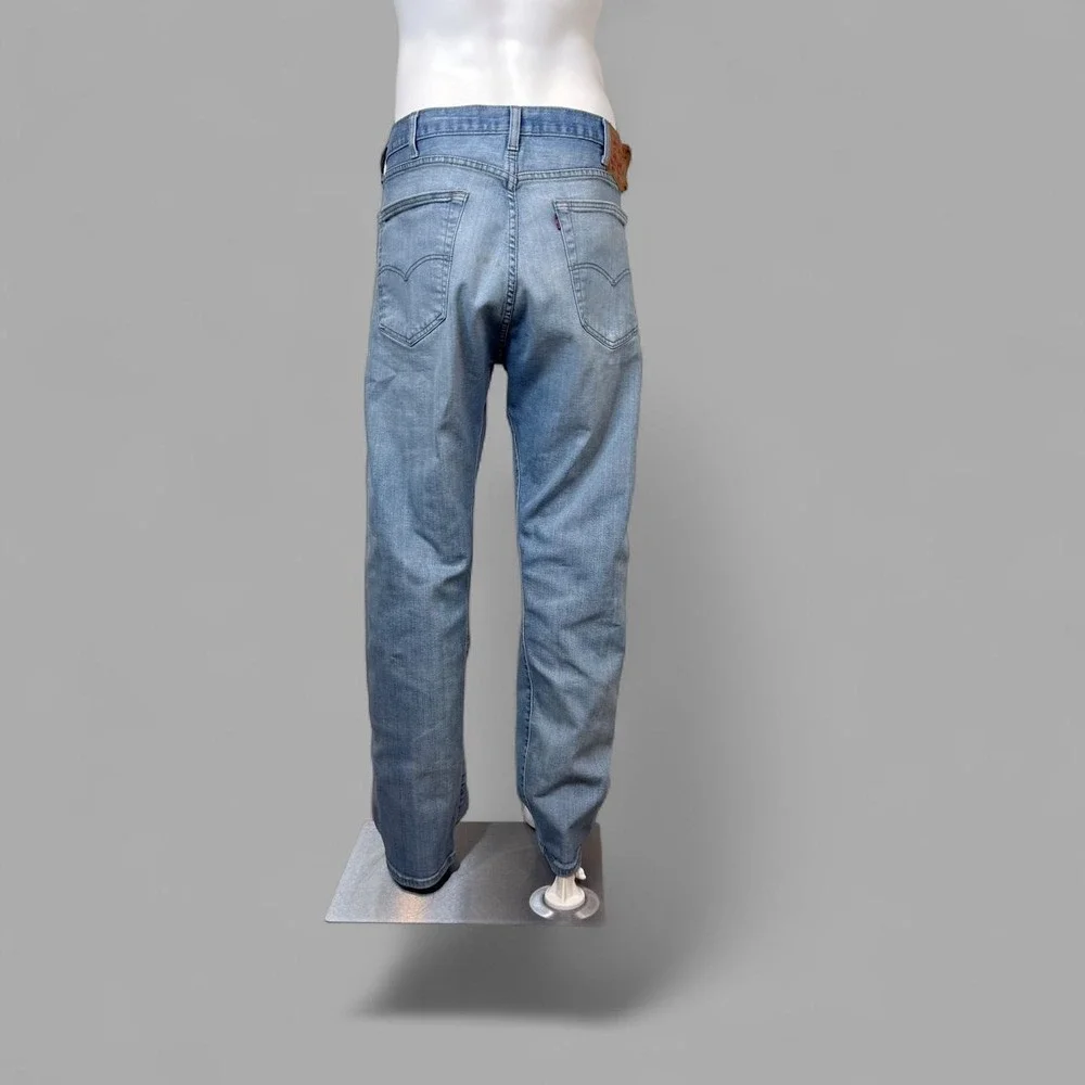 Levis 501 Original Fit Mens Jeans Light Wash Straight Leg W40 L32 Denim